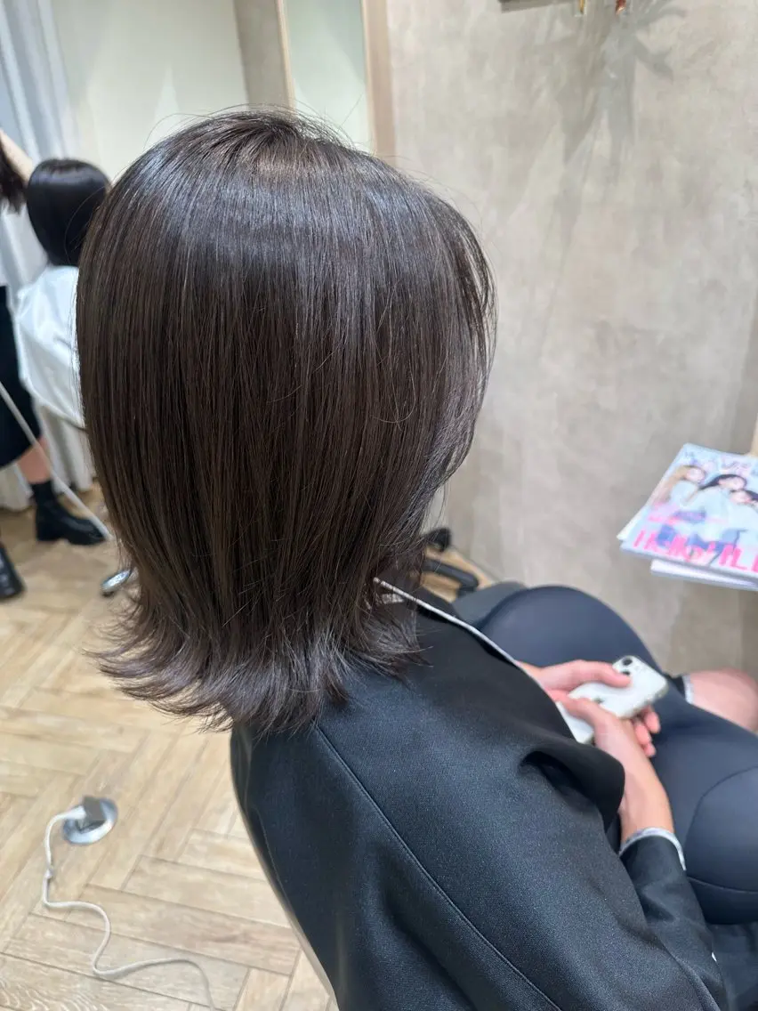 セミロング カラー モデル募集 🟡SUMIKAのヘアスタイル