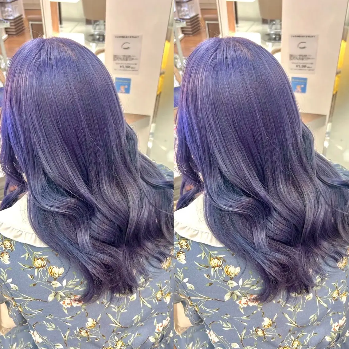 カラー ブリーチ 透明感カラー ラベンダーカラー ヘアカラー ヘアメ🎀ハイトーン 🩵エクステ🪄しほのヘアスタイル