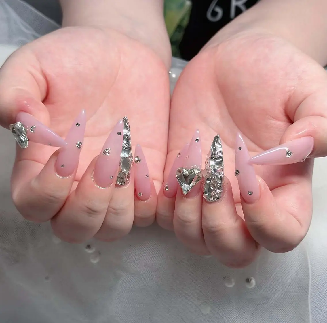 ネイル オーロラネイル チークネイル フットネイル ジェルネイル 韓国ネイル ハンドネイル neco H.babynailのネイルデザイン