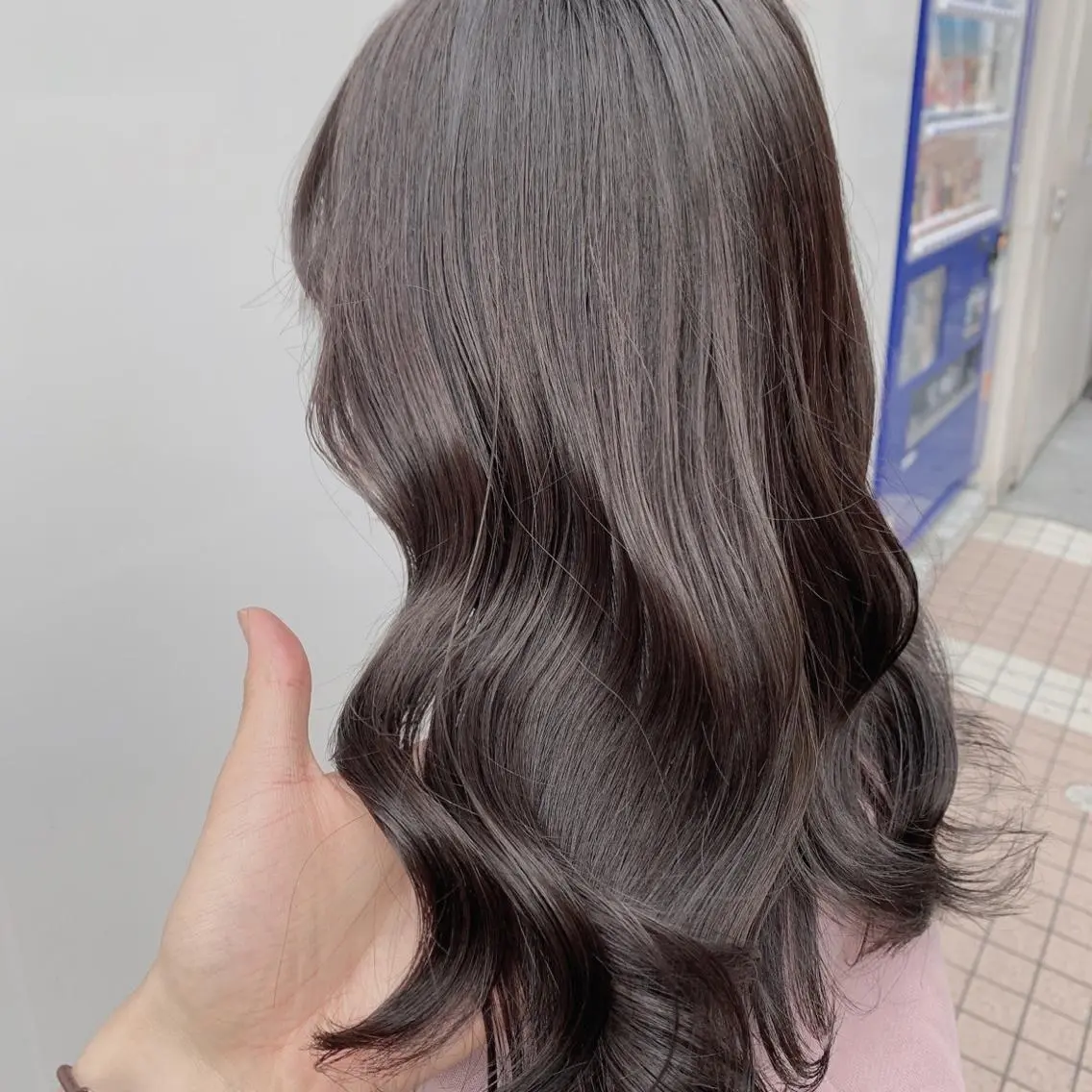 ミディアム カラー ヘアカラー トリートメント ヘアセット ⛄️冬の透明感 カラー⛄️大西のヘアスタイル