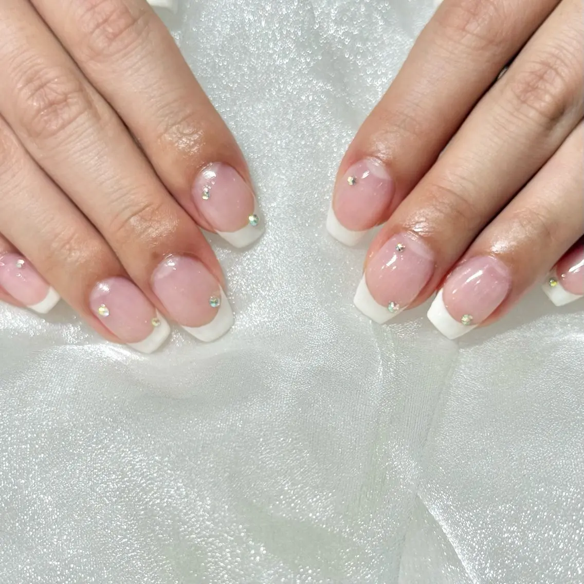 ✨French nail （クリアベース）💅オフ有りの写真