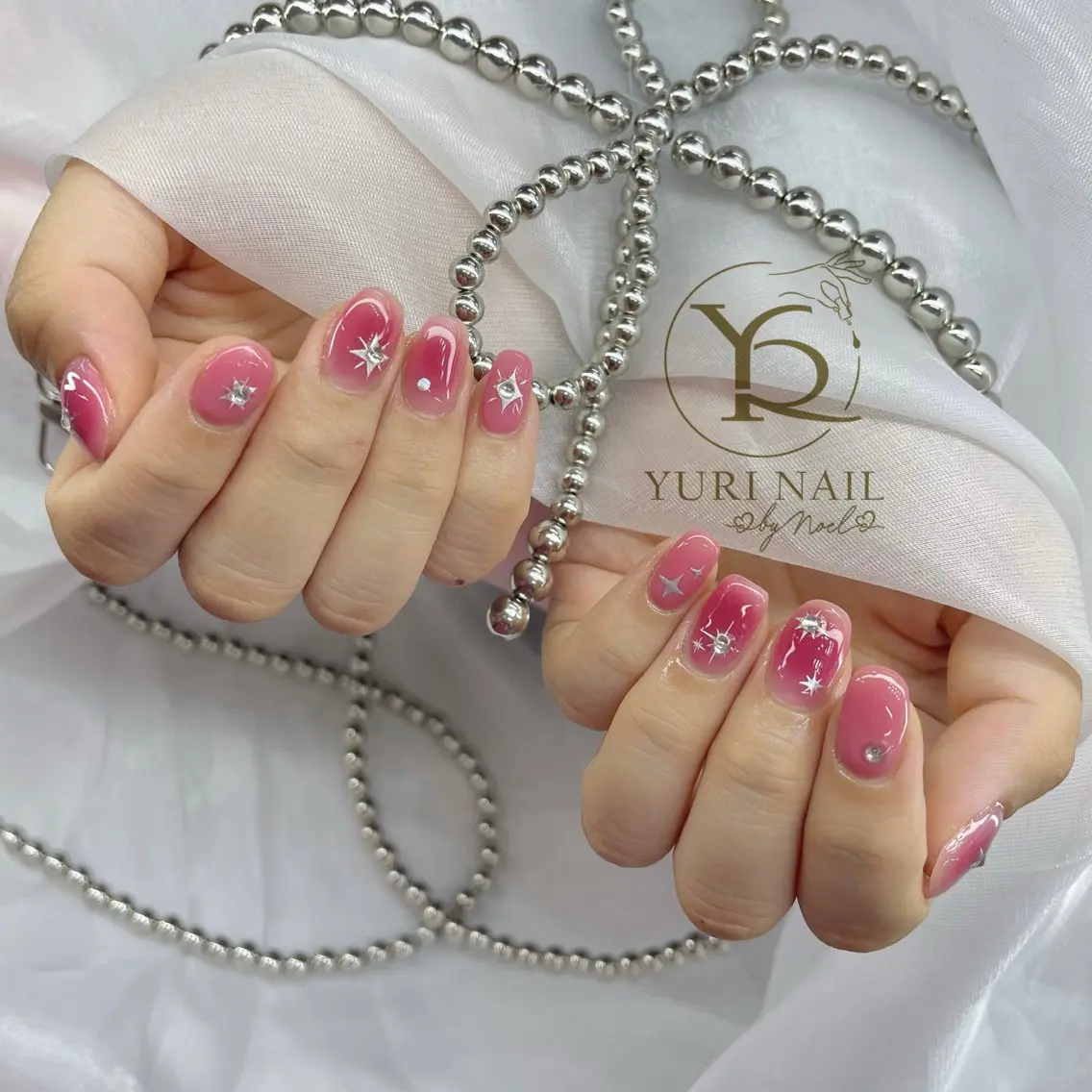 ネイル チークネイル フットネイル フレンチネイル グラデーション キラキラネイル ハンドネイル フットネイル ハンドケア YURI Nail Funabashiのネイルデザイン