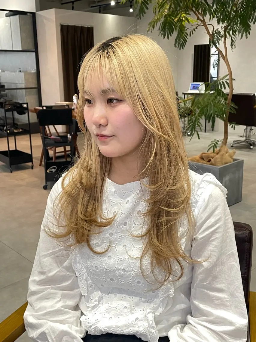 ロング 元平 未祐のヘアスタイル