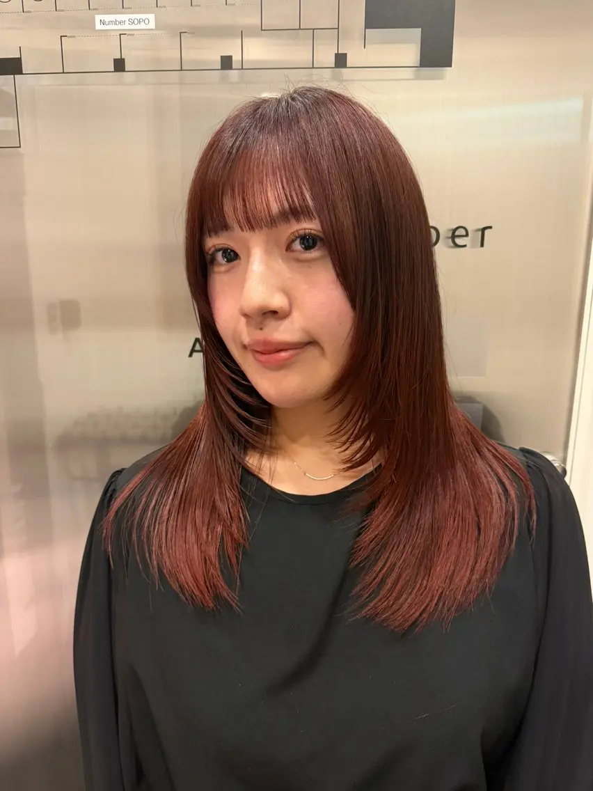 セミロング レイヤーカット 🌀 honoka🌀のヘアスタイル