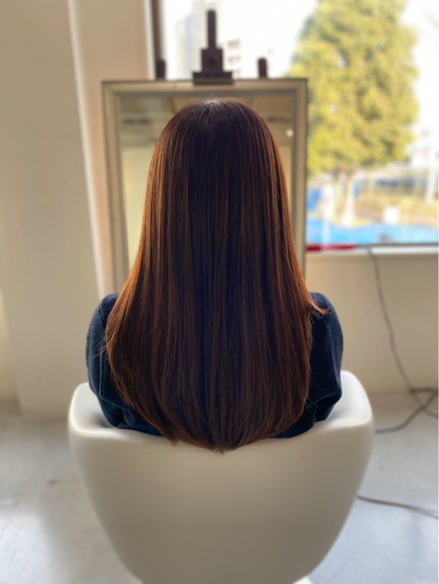 ロング ✨女性カットモデル✨ ワンレンボブ/長井のヘアスタイル