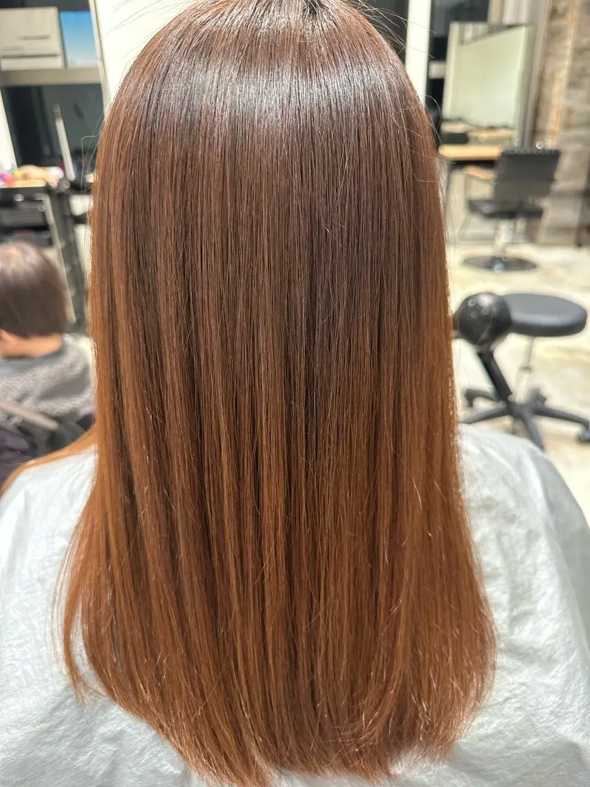 セミロング さかもと りくのヘアスタイル