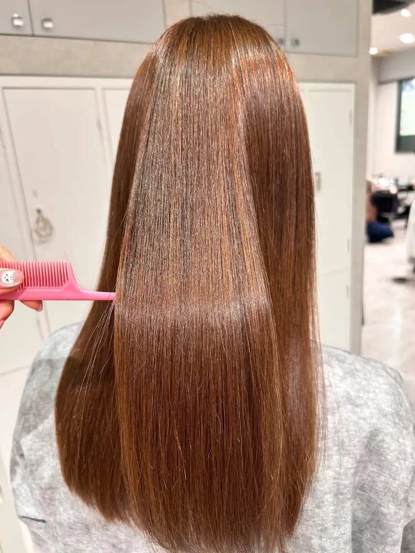 ロング 縮毛矯正 髪質改善/縮毛矯正 Manamiのヘアスタイル