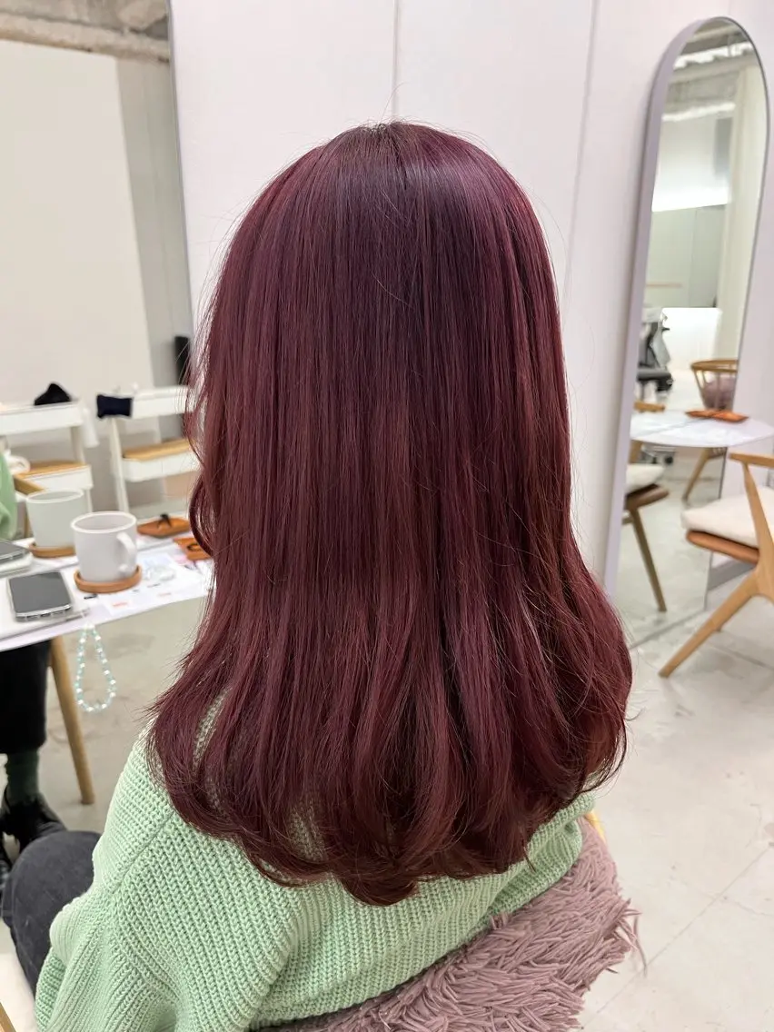 セミロング カラー レイヤーカット 暖色カラー/ ヘアセット🌛櫻井舞のヘアスタイル