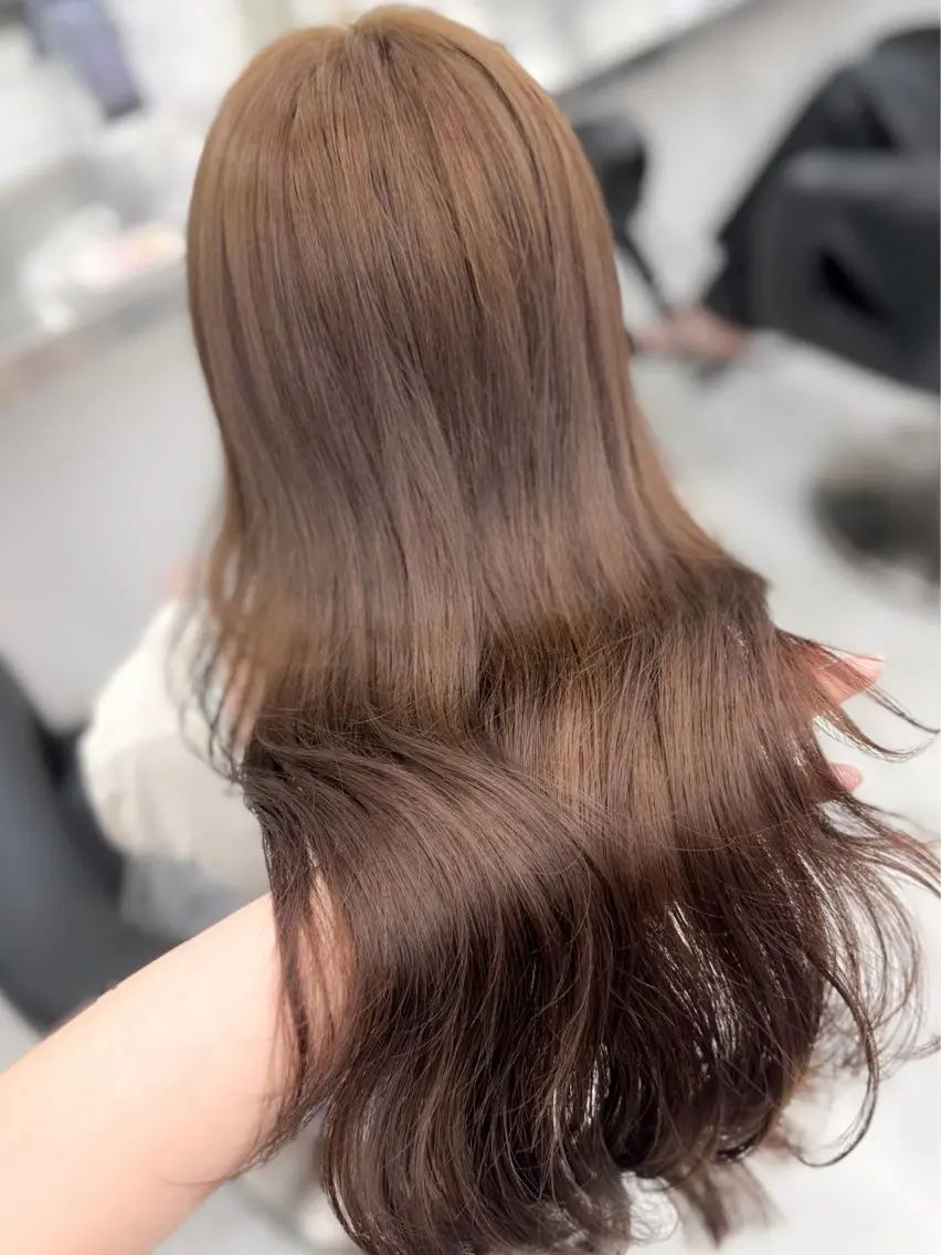 セミロング カラー ヘアアレンジ カット ヘアカラー トリートメント ヘッドスパ ヘアセット 縮毛矯正🤍 盛れるボブ/ひかりのヘアスタイル