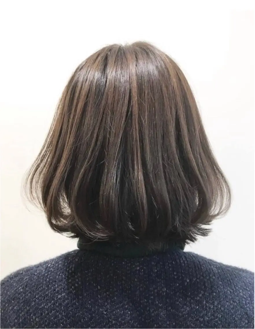 ミディアム ヘアカラー mio .mu-se 藤ヶ丘のヘアスタイル