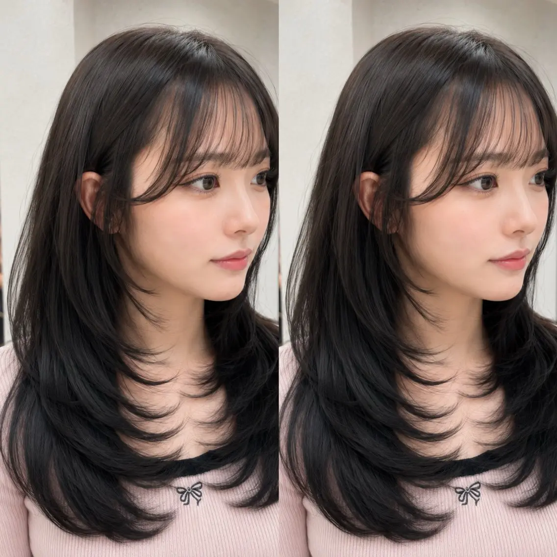 ロング カラー 透明感カラー レイヤーカット カット ヘアカラー トリートメント 香月 元希のヘアスタイル