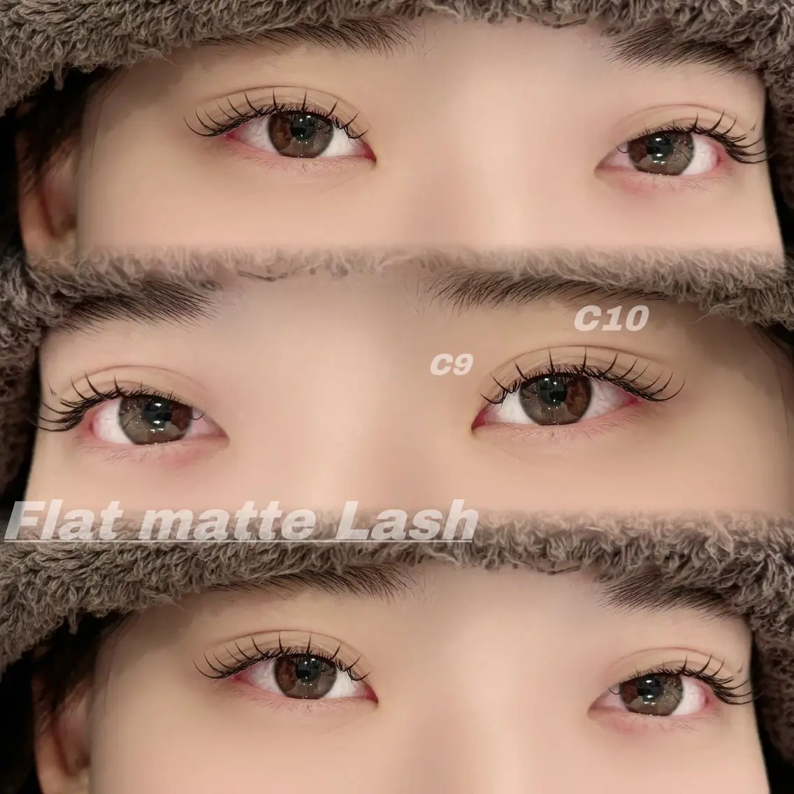 マツエク・マツパ 束感まつ毛 Cカール フラットラッシュ Eye ELSA lash栄店の眉毛・アイブロウイメージ