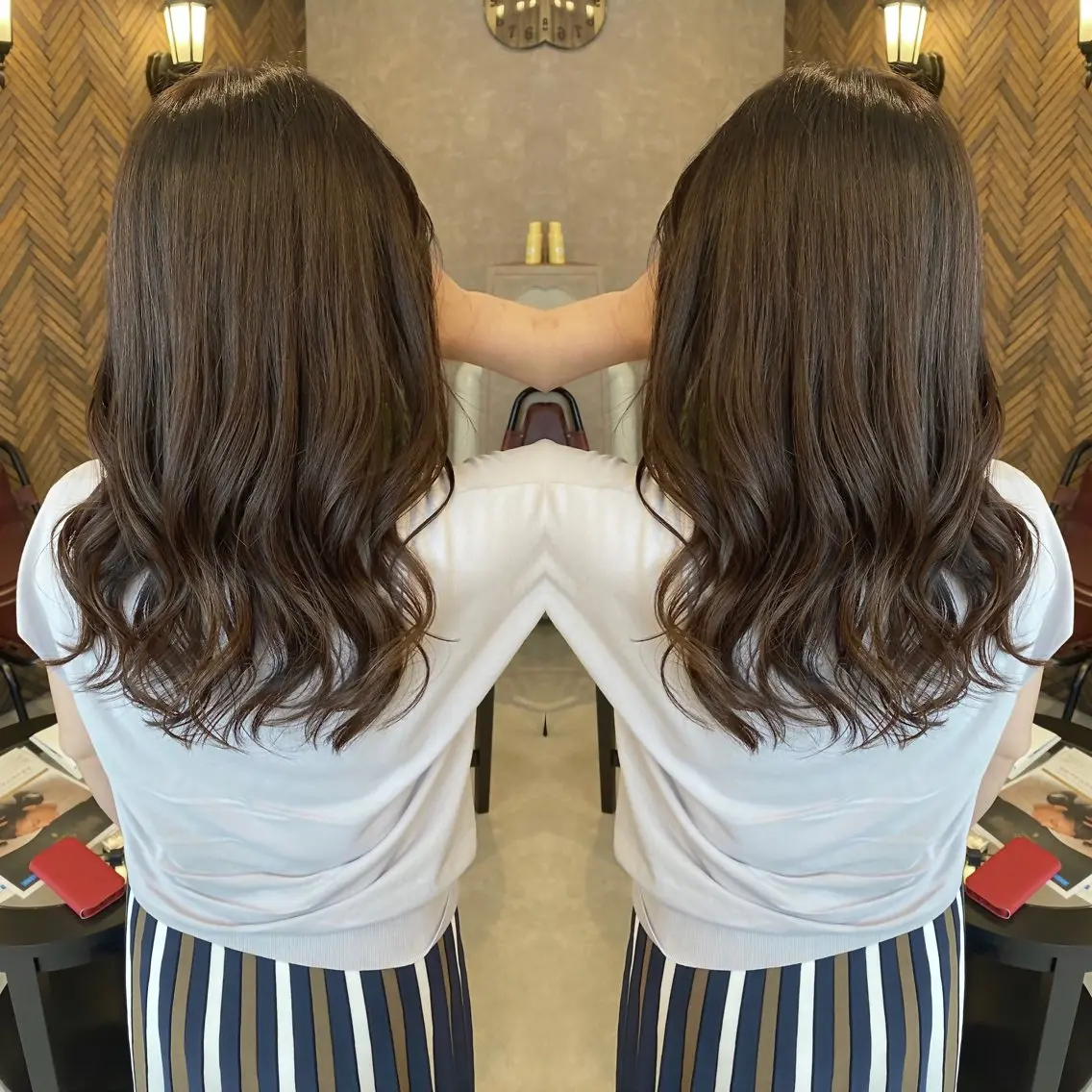 ロング カラー tocca 💜石田愛結💜のヘアスタイル
