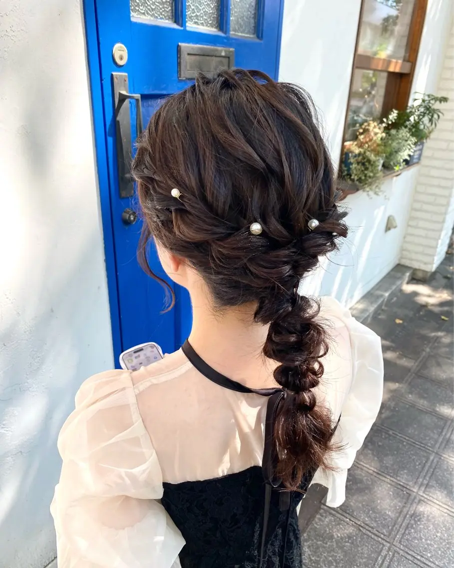 セミロング ヘアセット ZAZA YUKAのヘアスタイル