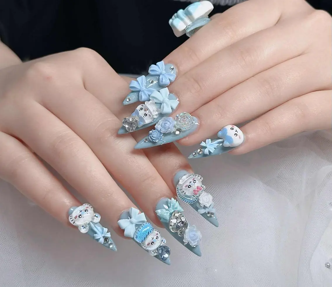 ネイル フレンチネイル ジェルネイル ハロウィン 韓国ネイル マグネットネイル ハンドネイル neco H.babynailのネイルデザイン