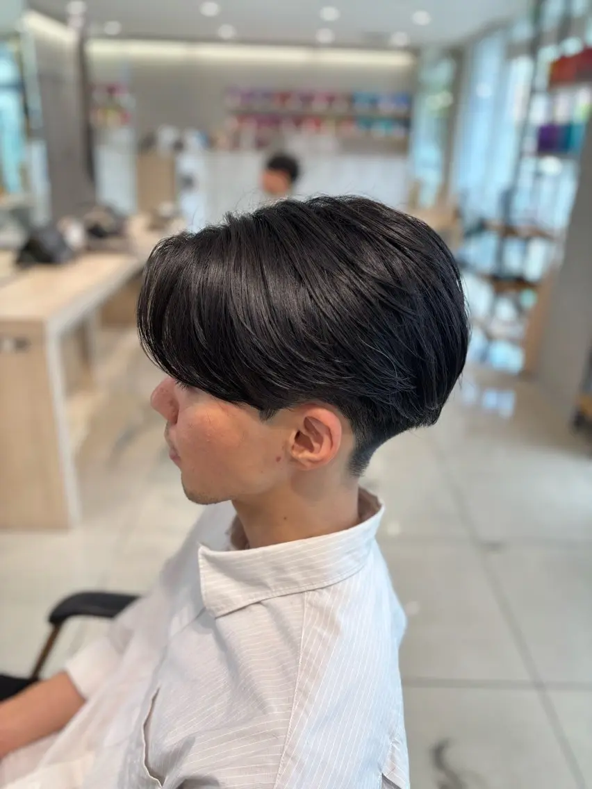ショート パーマ メンズ カット 縮毛矯正 トリートメント メンズ比率 90%/林慶太のヘアスタイル