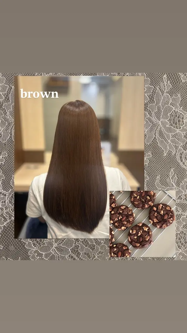 カラー ブラウンカラー 透明感カラー ヘアカラー 阿部 さくらのヘアスタイル
