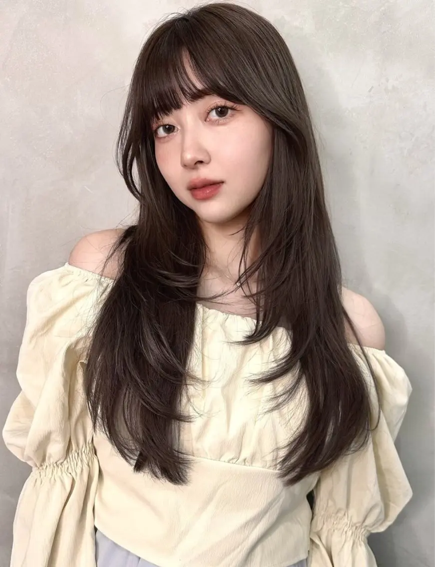 【✨赤み消し特化✨】韓国風似合わせカット🇰🇷+透明感アディクシカラー🍀+高保湿トリートメント🫧の写真