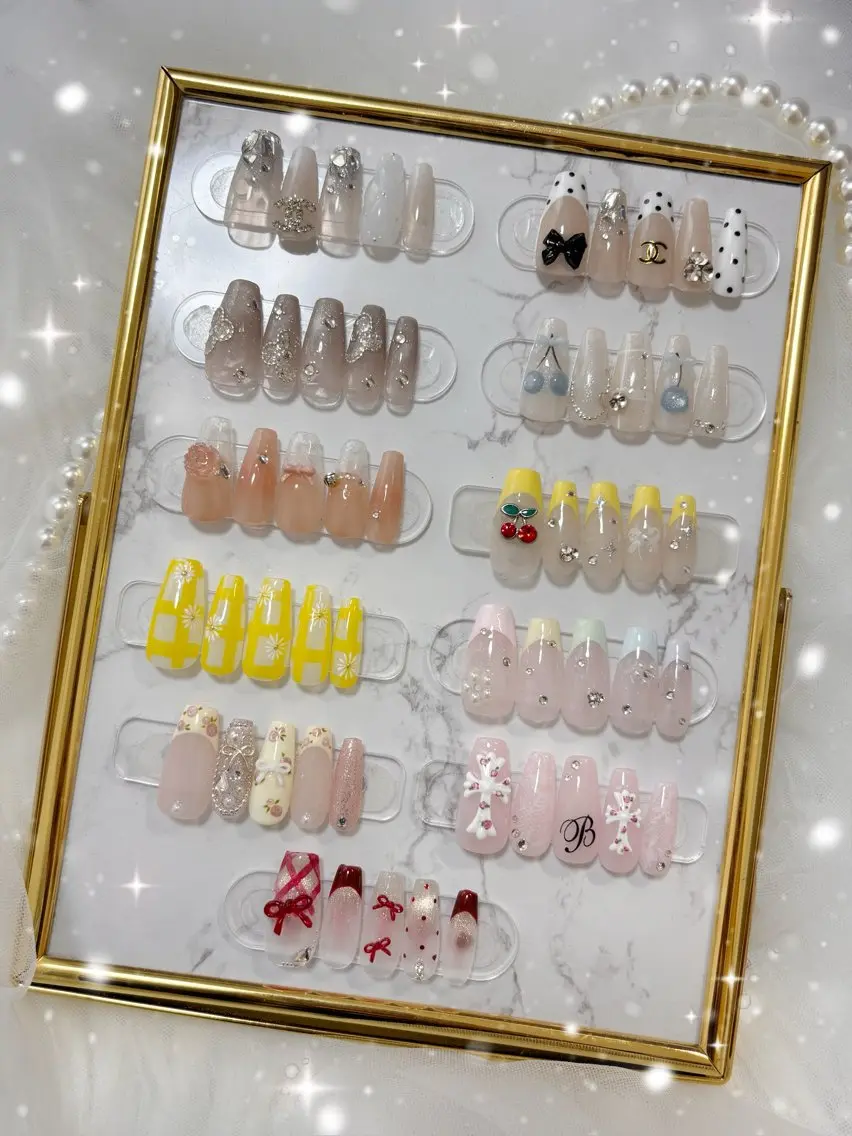 ネイル ドット ピンク 春ネイル 黄色 ハンドネイル YM nailのネイルデザイン