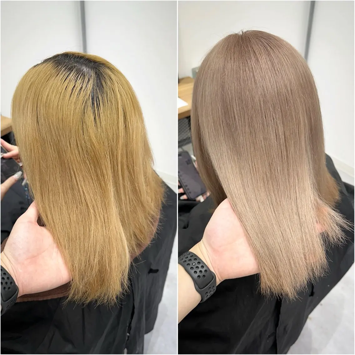 ショート カラー ブリーチ ケアブリーチ ダブルカラー KEISUKE🐶 カラー✨エクステのヘアスタイル