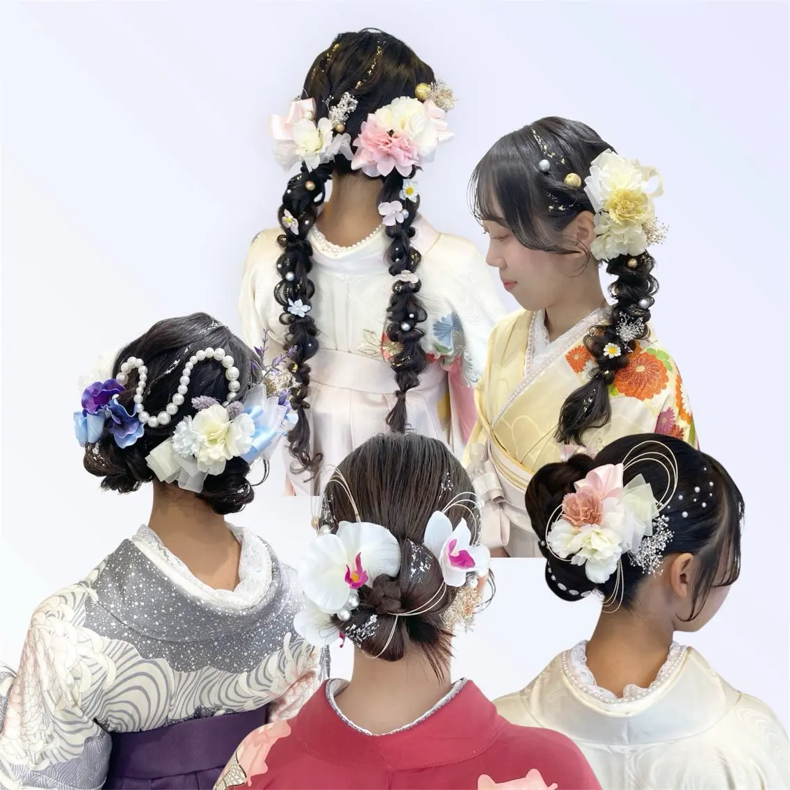 ヘアアレンジ あやかショート 白髪ぼかしのヘアスタイル