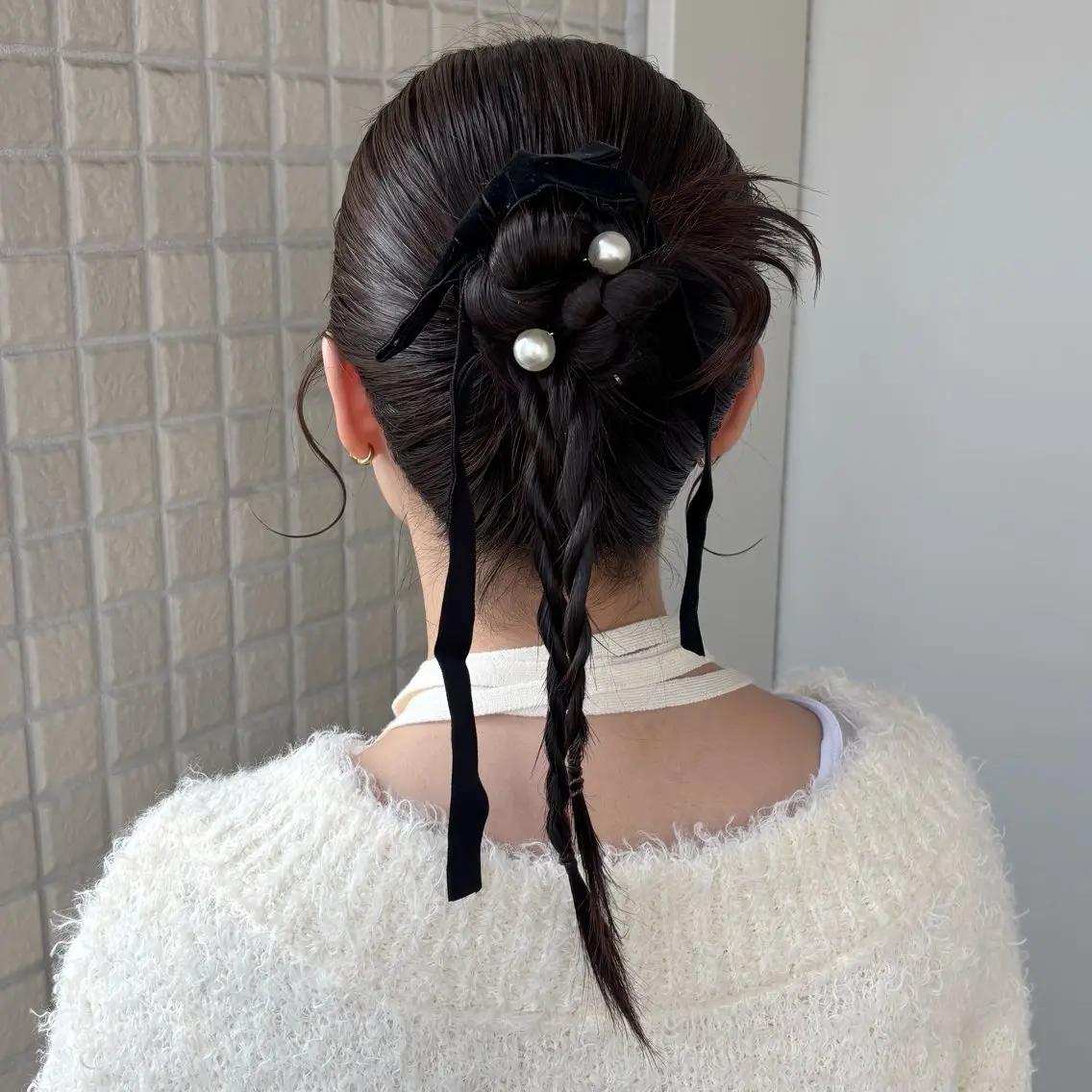 ヘアアレンジ ヘアセット 銀座：似合わせカラー オリーブ🫒アレンジのヘアスタイル