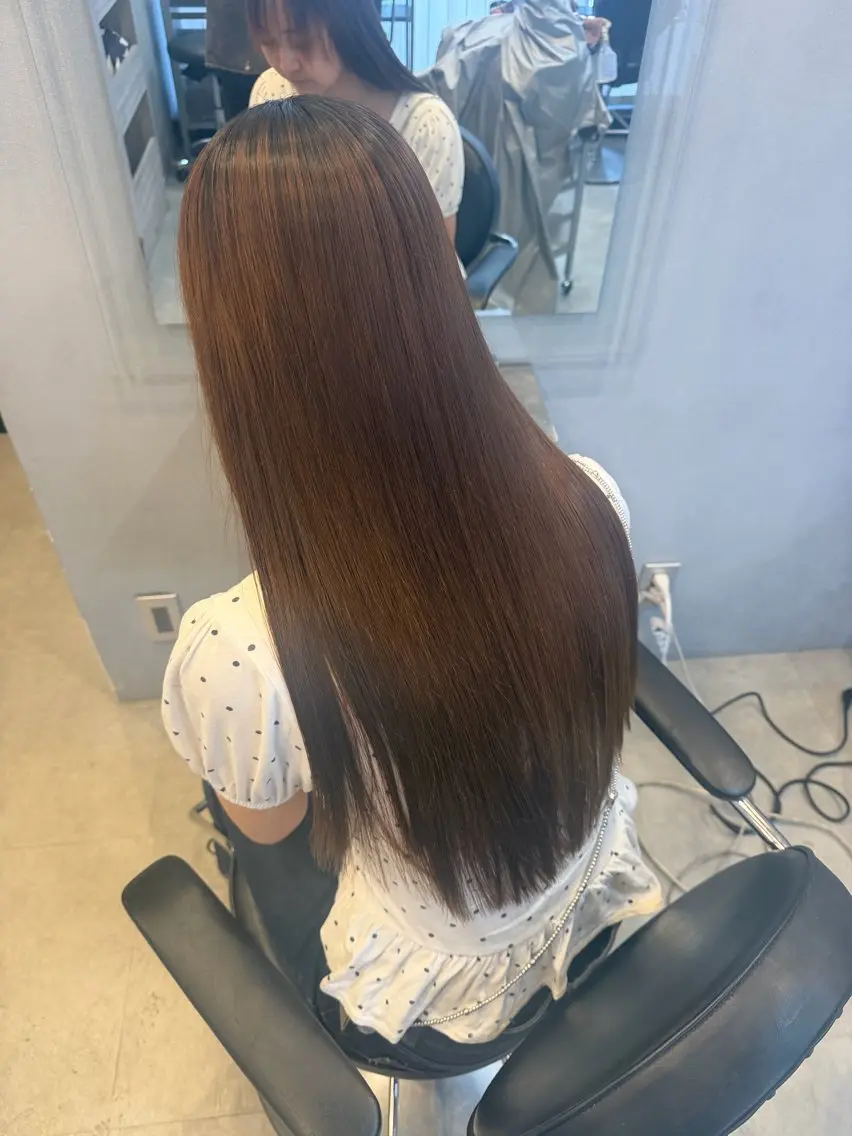 ロング パーマ 髪質改善 ストレートパーマ 縮毛矯正 髪質改善・艶カラー HIROTOのヘアスタイル