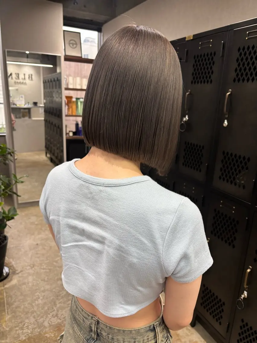 ミディアム カラー グレージュ ヘアカラー ニュアンスカラー/ 🫧レミ(坊主)のヘアスタイル