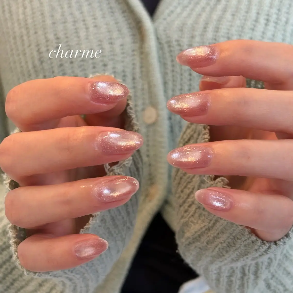 ネイル マグネットネイル ハンドネイル charme nailのネイルデザイン