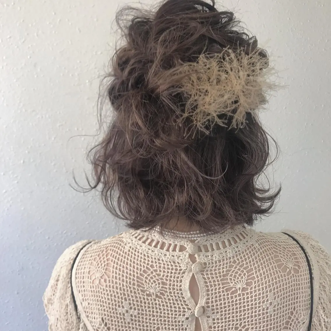 ミディアム カラー パーマ ヘアアレンジ  大貫 茉央のヘアスタイル