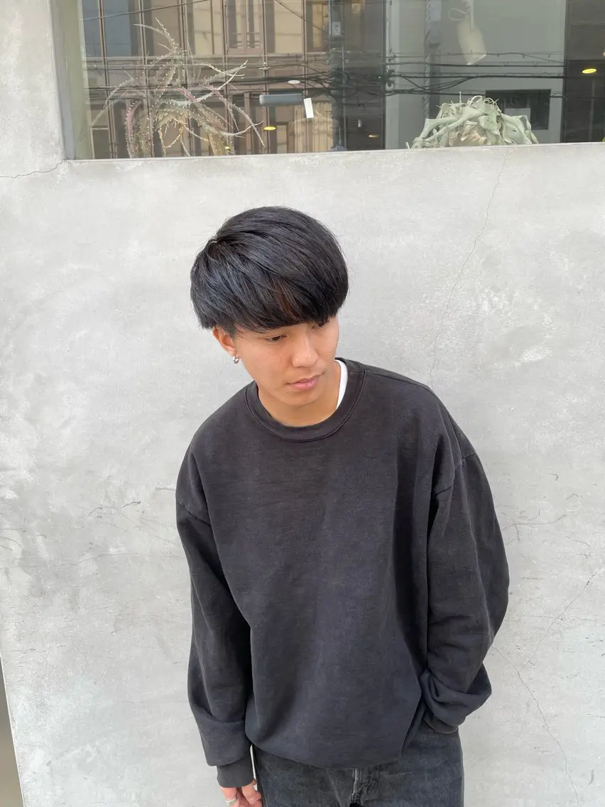 ミディアム メンズ CHIRU hair salonのヘアスタイル