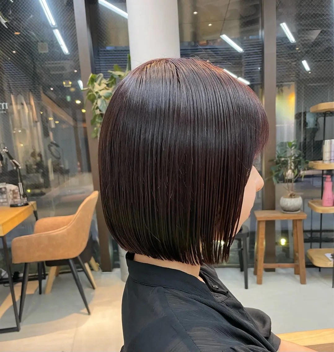 ショート カラー レッドカラー ボブ カット ヘアカラー トリートメント ボブ/ショート /パーマ/shinのヘアスタイル