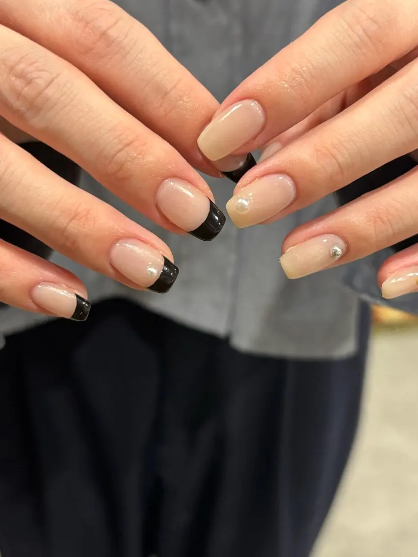 ネイル フレンチネイル ニュアンスネイル ogura maoのネイルデザイン