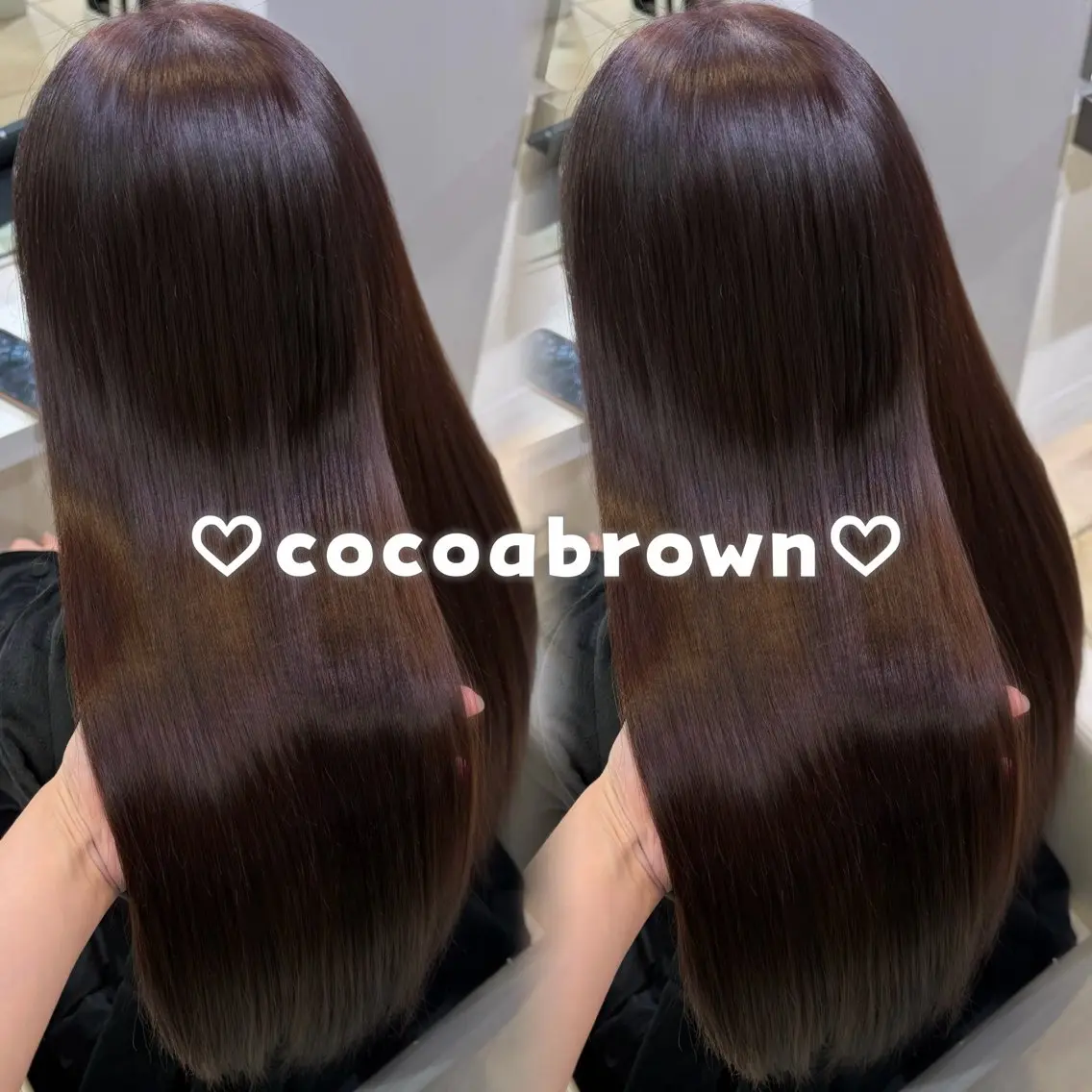 ロング カラー ブラウンカラー ココアブラウン ヘアカラー トリートメント ♡透明感カラー/新宿 縮毛矯正/Rina♡のヘアスタイル
