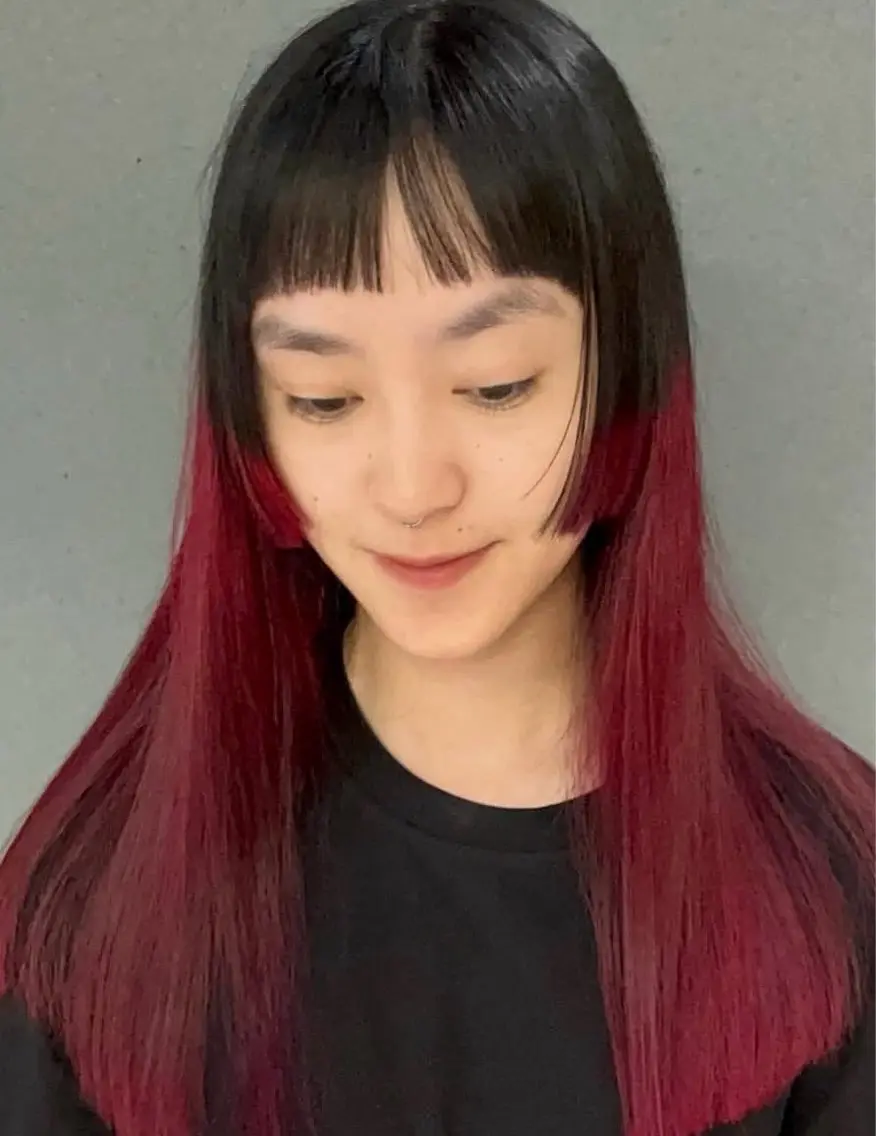 ロング カラー 🦋海外ヘア韓国ヘア Yu-na🦋のヘアスタイル