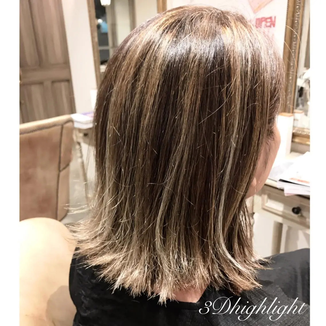 ミディアム カラー ヘアアレンジ 韓国♡ハイライト ♡YURIのヘアスタイル