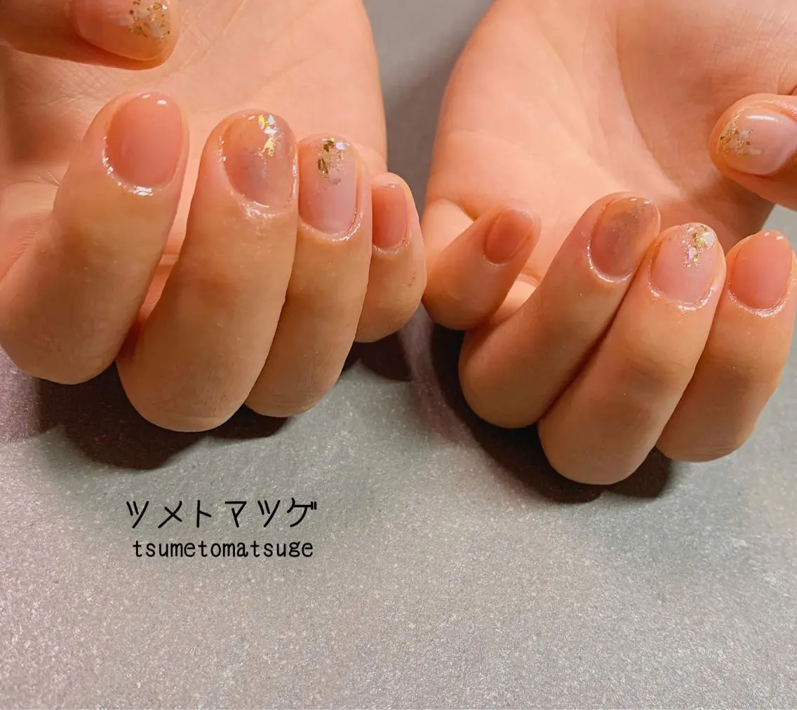 ショート ネイル アートネイル ハンドネイル ツメトマツゲ .のネイルデザイン