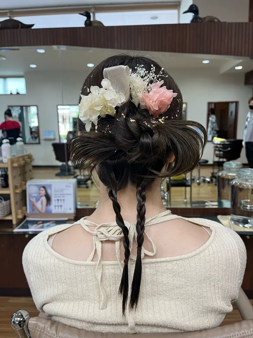 ヘアアレンジ 美容室BI-CHIC 黒住のヘアスタイル