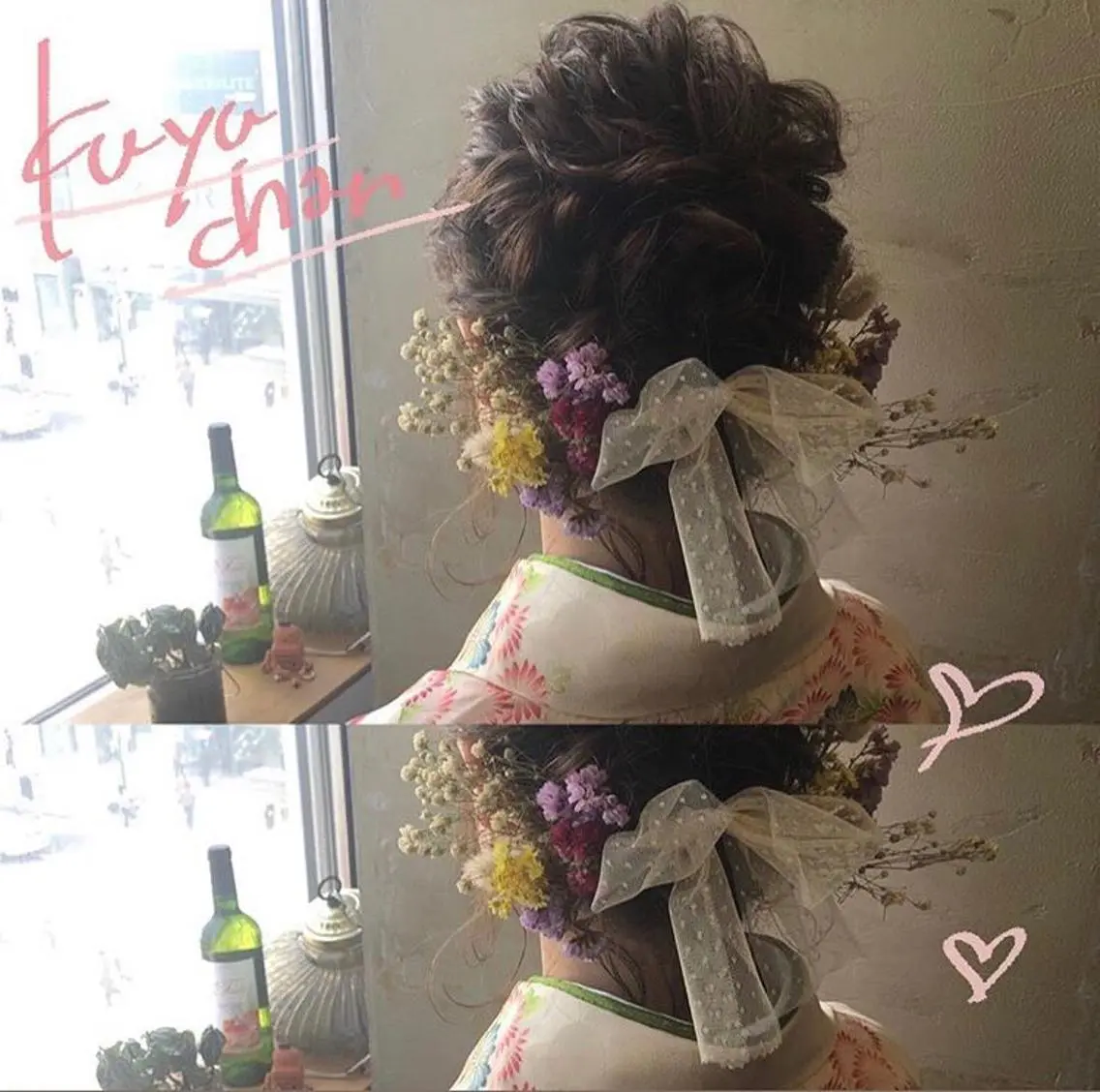 ミディアム カラー ヘアアレンジ ボブ 卒業式のヘアスタイル 川上 智汐のヘアスタイル