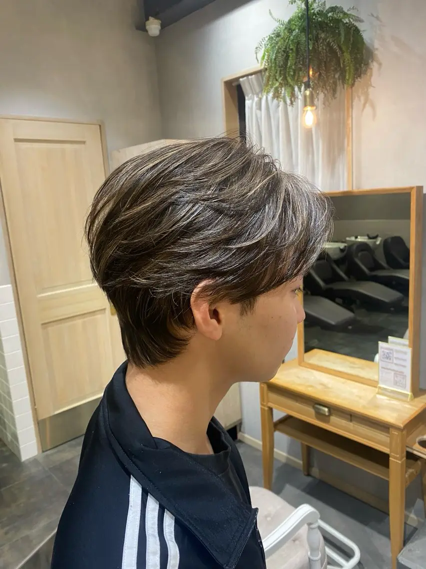 ミディアム メンズ 町田 甲陽のヘアスタイル