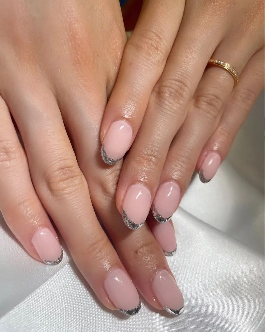 ネイル フレンチネイル ガラスフレンチ ハンドネイル ROPE nail ロペネイルのネイルデザイン