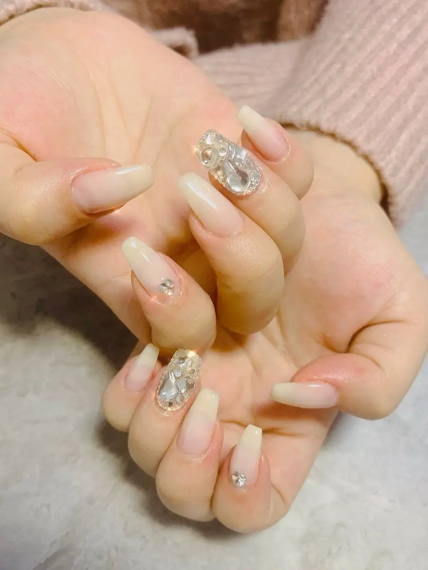 ネイル 成人式 オフィスネイル ベテランネイル cnc nailのネイルデザイン