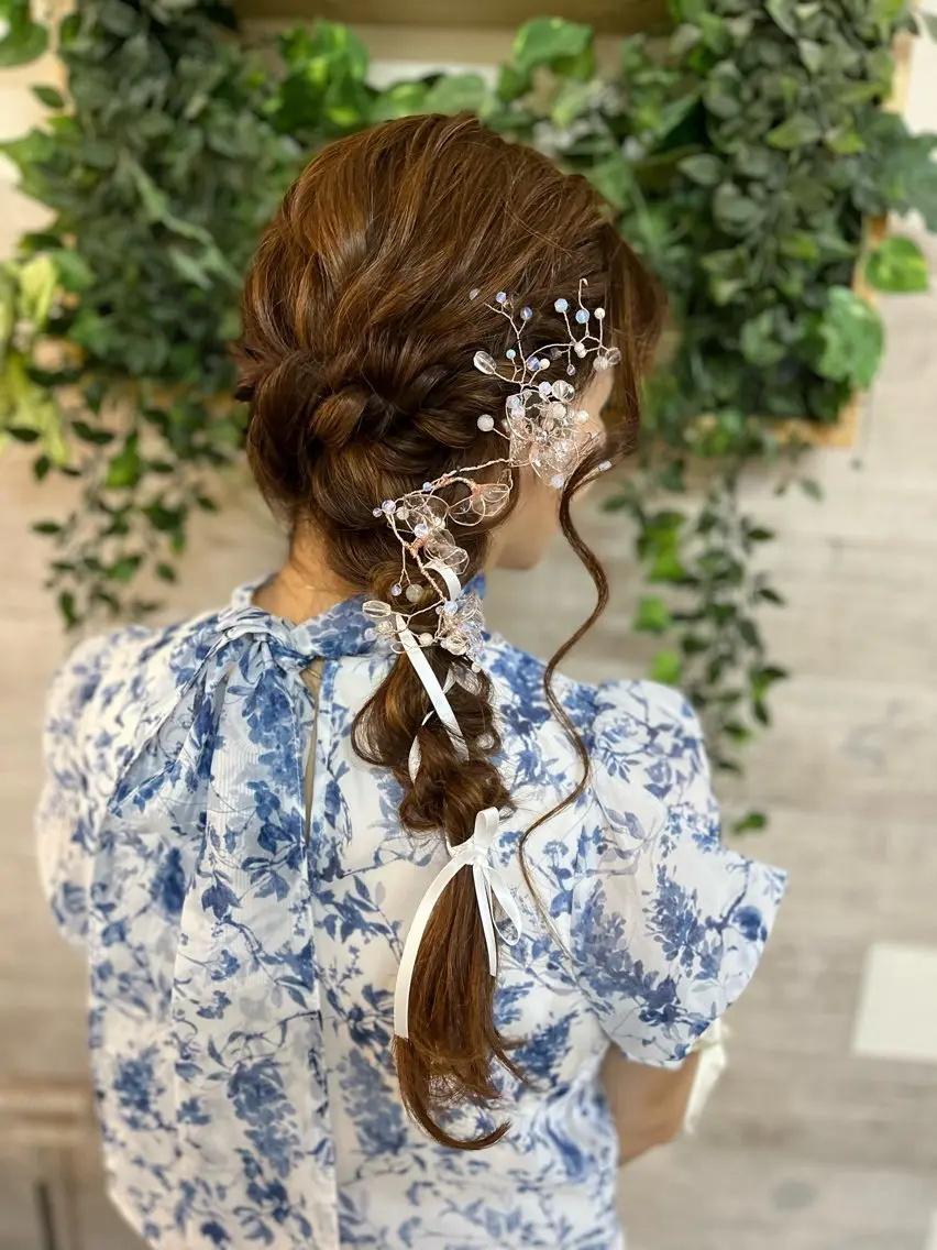 ロング ヘアアレンジ ヘアセット 早朝✨ヘアセット 着付け/清水玲歌のヘアスタイル