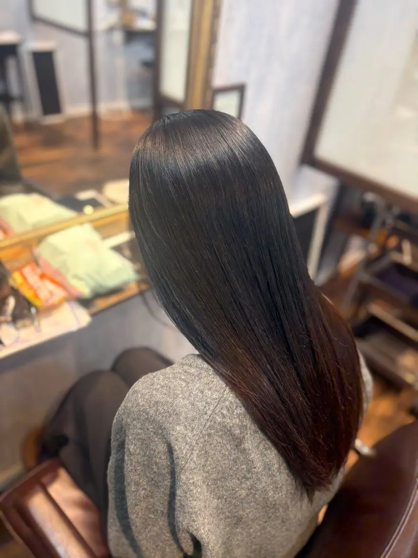セミロング カット 縮毛矯正 トリートメント ✨髪質改善特化✨ Romyリョージ✨のヘアスタイル