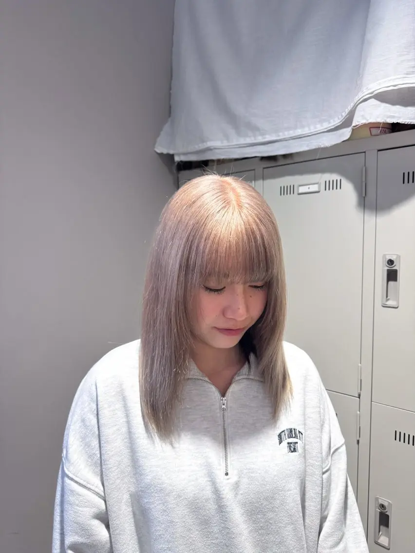 ミディアム カラー ヘアアレンジ Over hair_ misakiのヘアスタイル