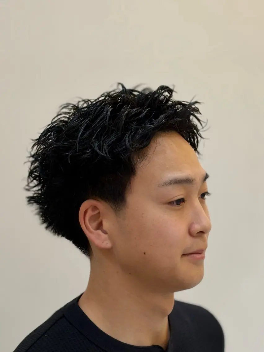 パーマ メンズ メンズパーマ スパイキーショート 刈り上げ カット パーマ 🔥メンズ特化🔥 短髪パーマzionのヘアスタイル