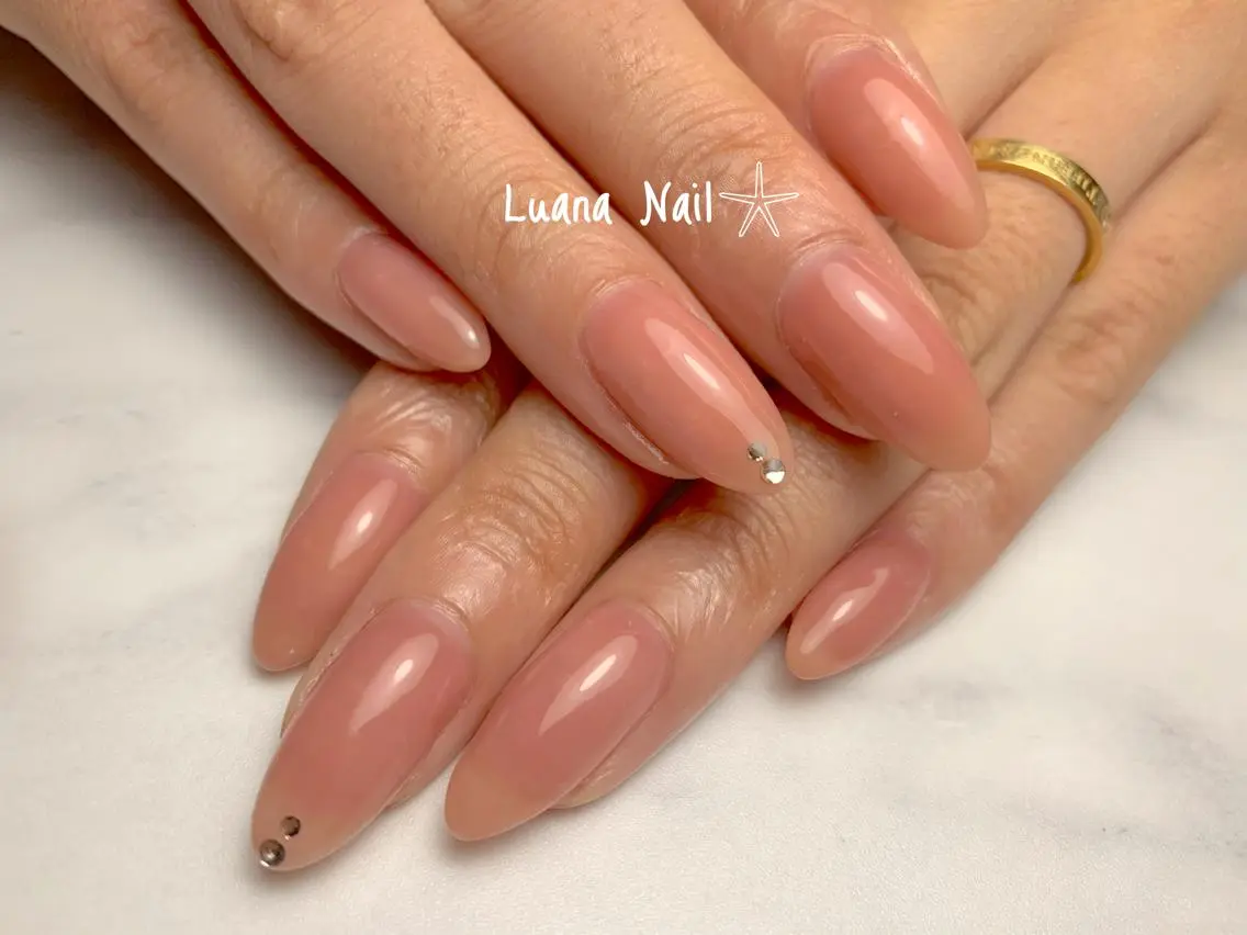 ネイル ジェルネイル ワンカラーネイル ハンドネイル BeauJu by Luana Nailのネイルデザイン