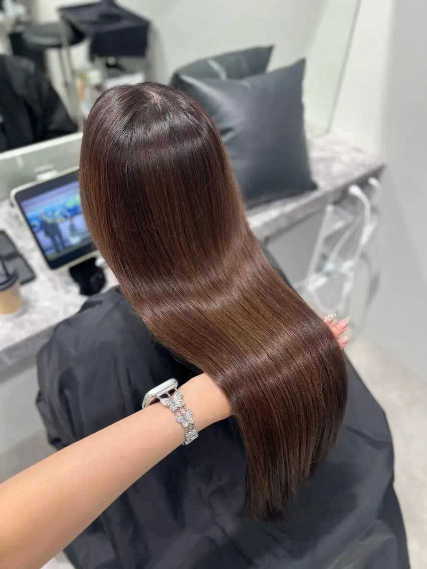 ロング カラー ヘアカラー トリートメント 佐倉七彩/ 上品艶カラー/渋谷のヘアスタイル