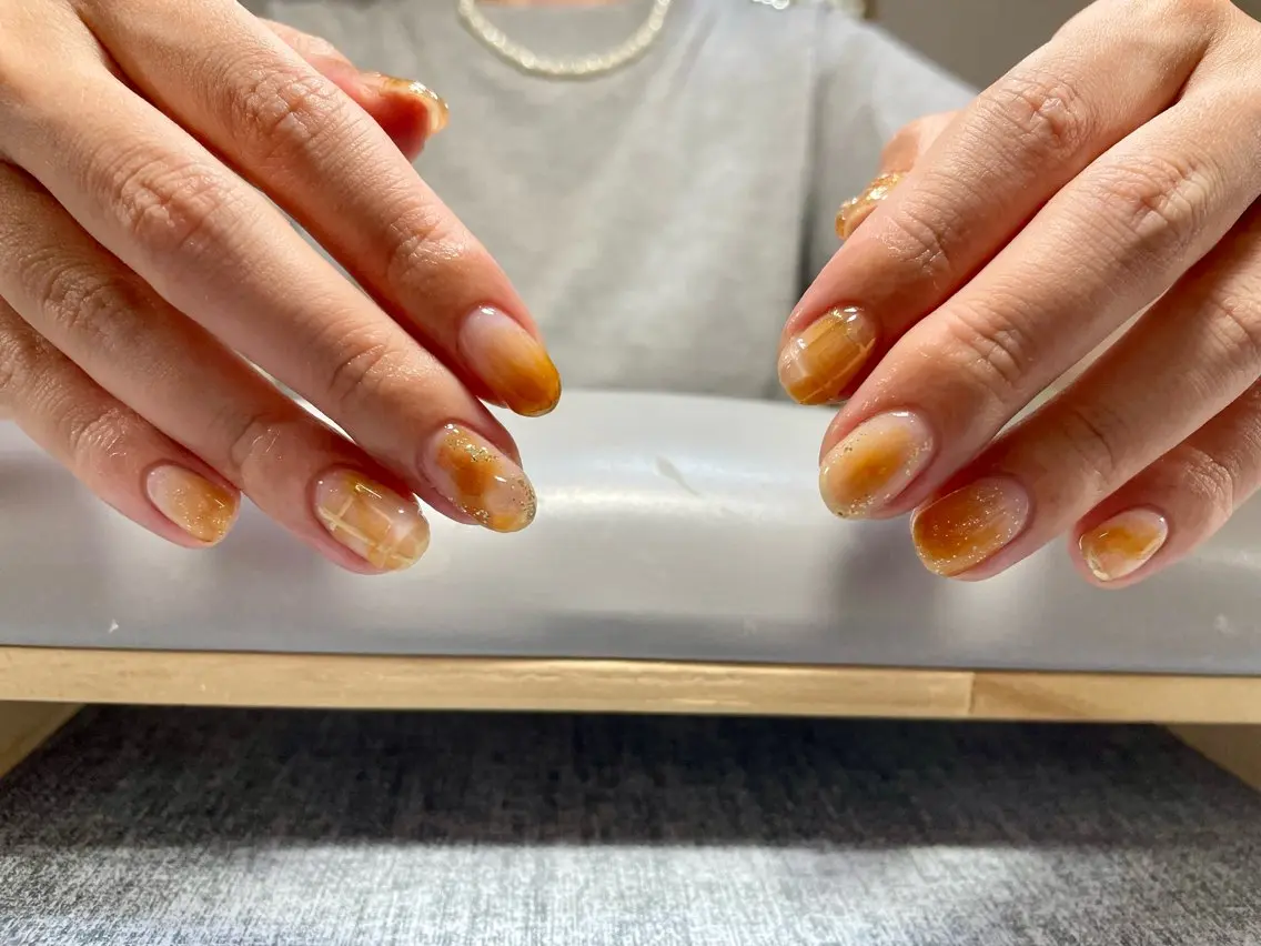 ネイル ニュアンスネイル ゆ きのネイルデザイン