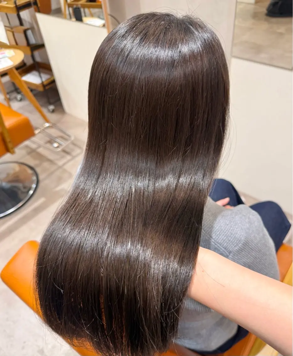 ロング カラー 透明感カラー グレージュ カット ヘアカラー Lita./ HIKARI🧁🫧のヘアスタイル